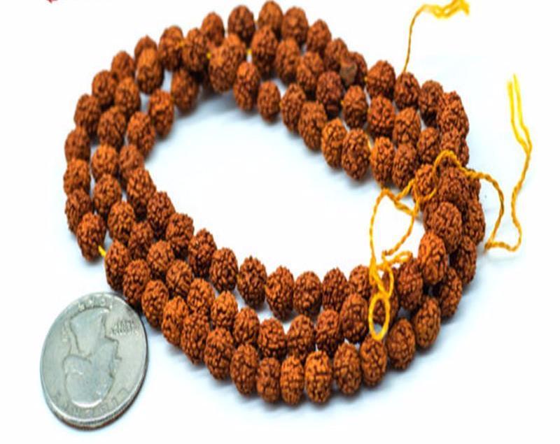 Rudraksha Seeds - 108 Bead Mala Necklace
